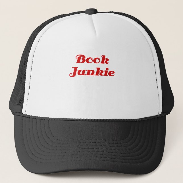 Book Junkie Trucker Hat (Front)