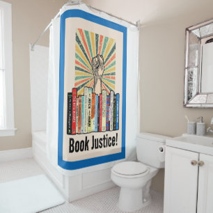 Book Justice! Shower Curtain