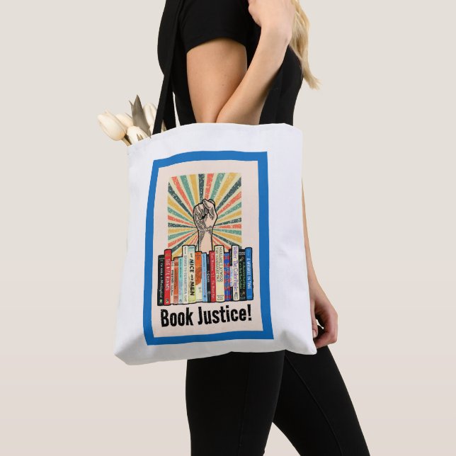 Book Justice! Tote Bag (Close Up)