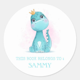 BOOK LABEL : CUTE BABY DINOSAUR