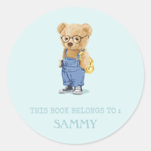 BOOK LABEL : CUTE TEDDY BEAR