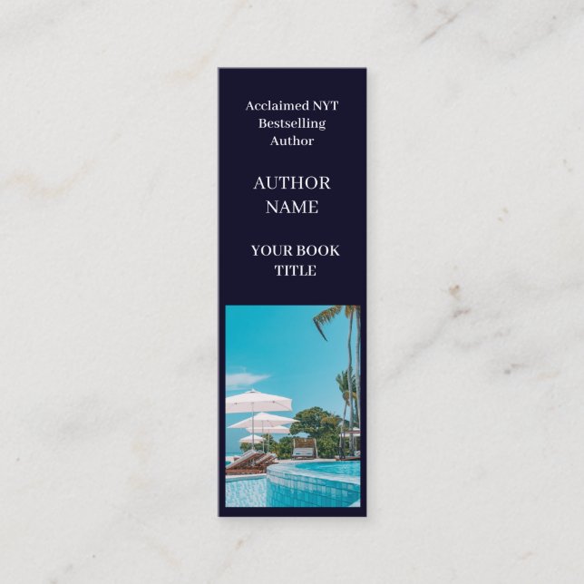 Book Launch | Author Mini Promotional Design Business Card (Front)