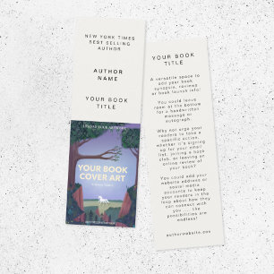 Book Launch   Author Promotional Bookmark Card