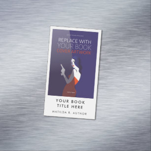 Book Launch   Author Promotional Cover Artwork Magnetic Business Card