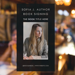 Book Launch Author Writer Photo Promotional Black