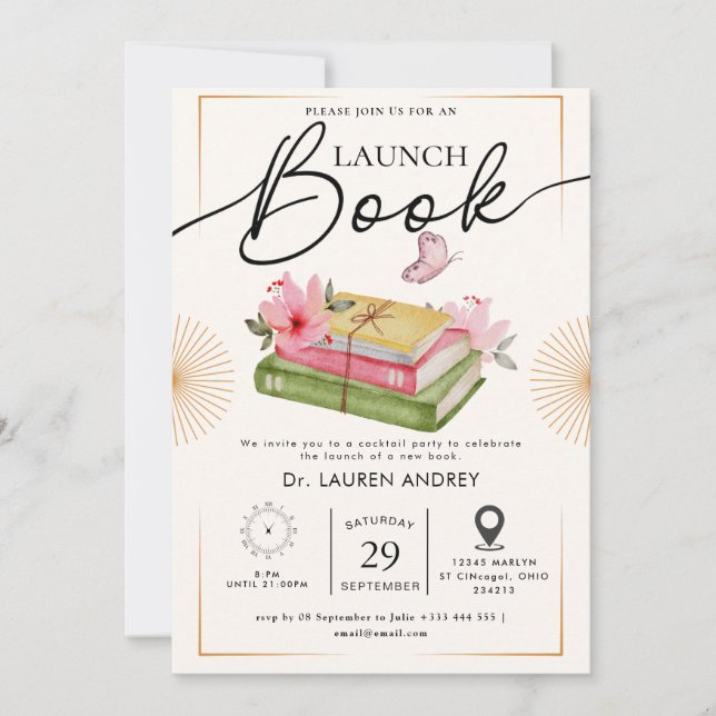 Book Launch Invitation (Front)