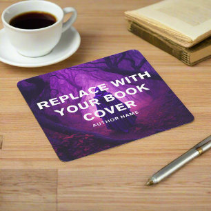 Book Launch l Writer Book Signing Marketing Square Paper Coaster