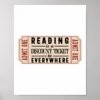 Book Literature Reading Is A Discount Ticket To