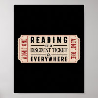 Book Literature Reading Is A Discount Ticket To