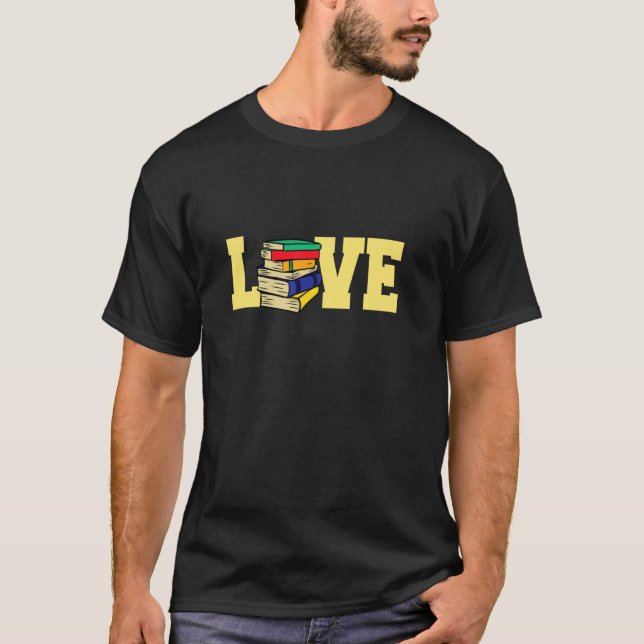 Book Love Book Reader Bookworm T-Shirt (Front)