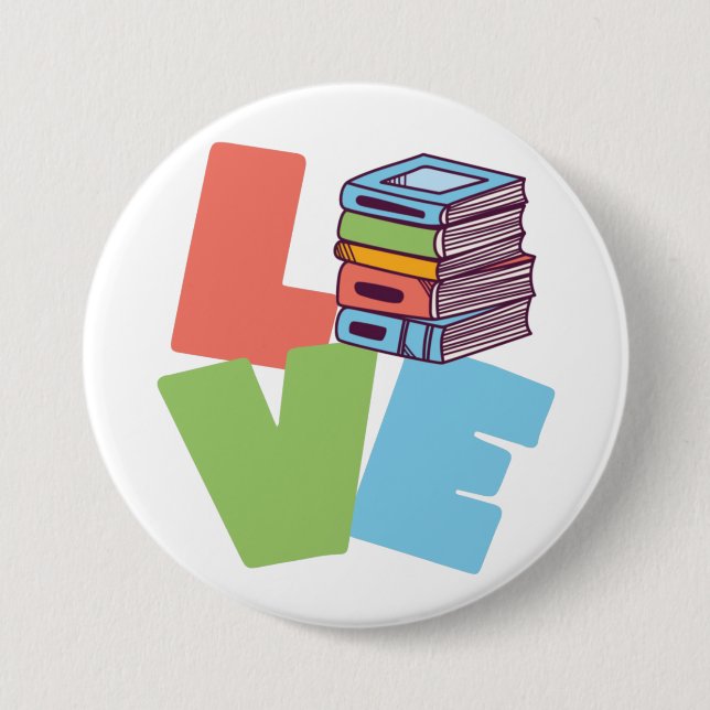 Book Love Button (Front)