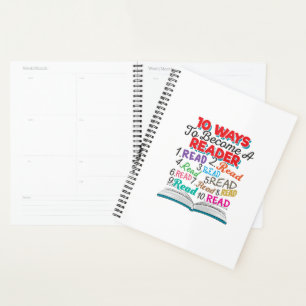 Book Lover 10 Ways to Become a Reader Planner