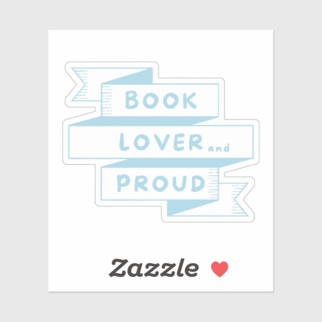 Book Lover and Proud Pastel Blue Retro (Sheet)