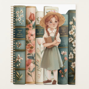 Book Lover Anne of Green Gables Floral Books Planner