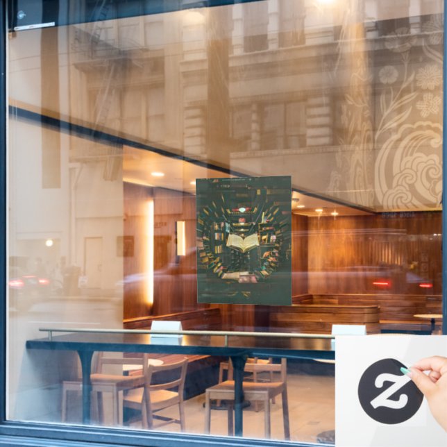 Book lover artwork (Cafe Window)