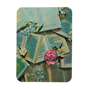 Book lover artwork magnet