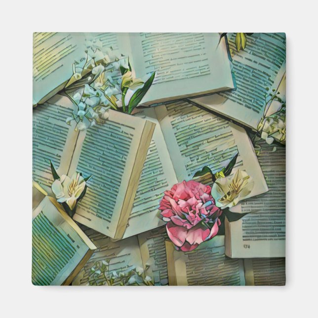 Book lover artwork magnet (Front)