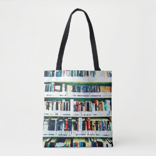 Book Lover Bag, library bookshelf Tote Bag