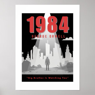 Book Lover Big Brother is Watching 1984 Inspired Poster