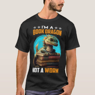 Book lover Book Dragon Reading friends bookworm Bo T-Shirt