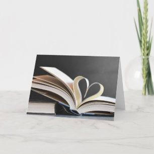 Book Lover Bookish Valentine's Day Holiday Card