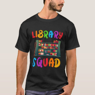Book Lover Bookworm Teacher Librarian Library Squa T-Shirt