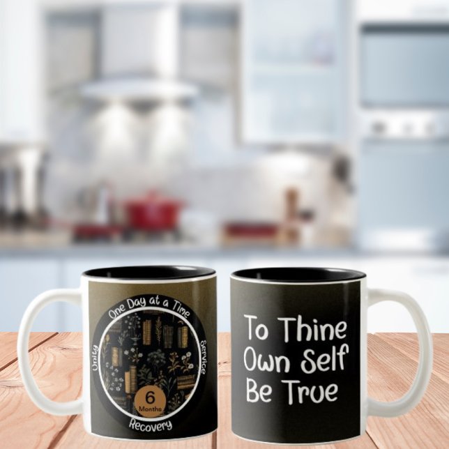 Book Lover - Custom Sobriety Gift Two-Tone Coffee Mug (Creator Uploaded)