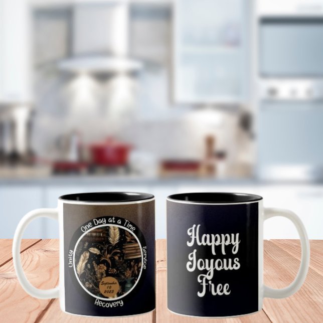Book Lover - Custom Sobriety Gift Two-Tone Coffee Mug (Creator Uploaded)
