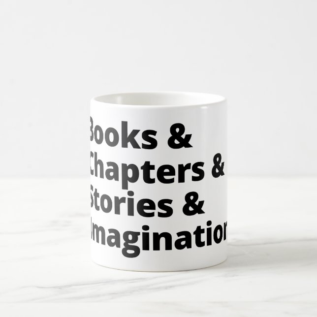 Book Lover Design Coffee Mug (Center)