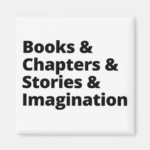 Book Lover Design Magnet