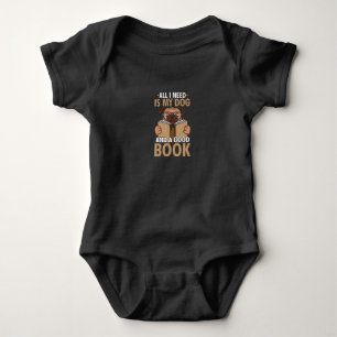 Book Lover - Dog And A Good Book Baby Bodysuit