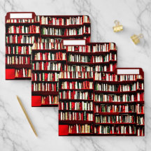 Book Lover File Folders