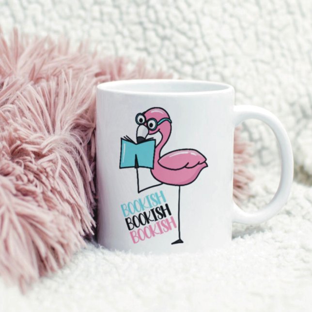Book Lover Flamingo  Coffee Mug (Creator Uploaded)
