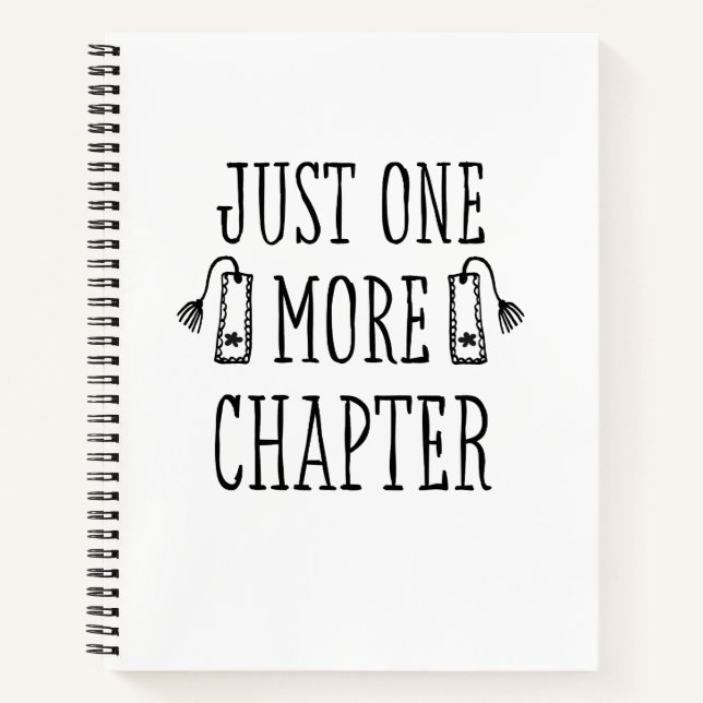 Book Lover Funny Bookish Saying Spiral Notebook (Front)