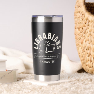 Book Lover Funny Librarian Humour Personalised Gif Insulated Tumbler