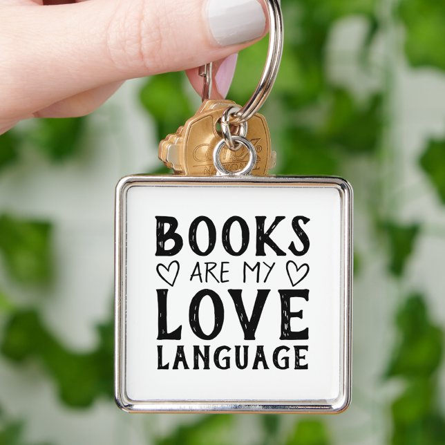 Book Lover Funny Saying Black and White Key Ring (Creator Uploaded)