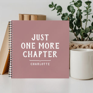 Book Lover Funny Saying Dusty Pink Spiral Notebook