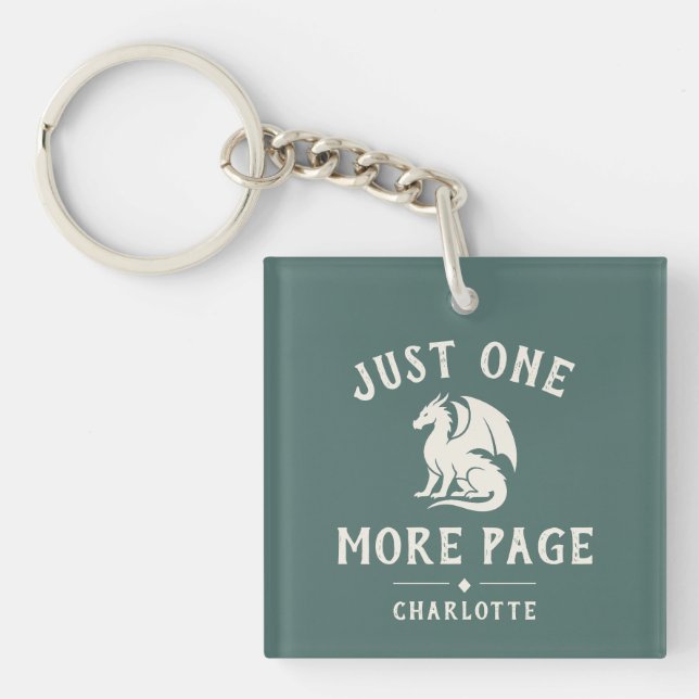 Book Lover Funny Saying Fantasy Reader Key Ring (Front)