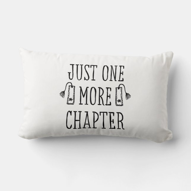Book Lover Funny Saying  Lumbar Cushion (Back)
