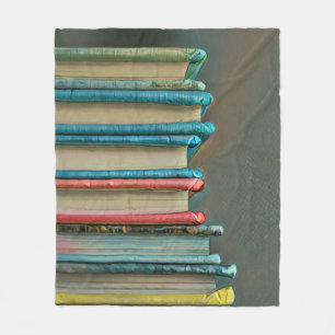 Book lover gift fleece blanket