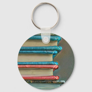 Book lover gift key ring