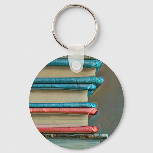 Book lover gift key ring (Front)