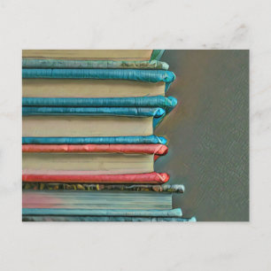 Book lover gift postcard