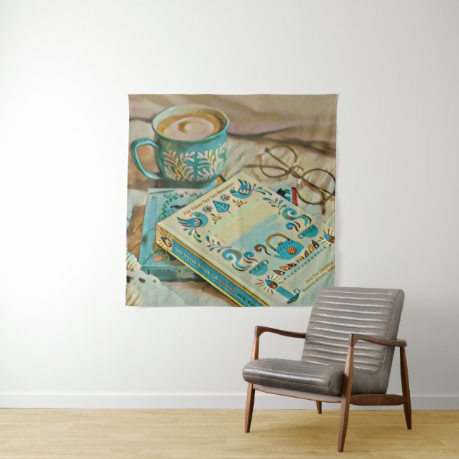 Book lover gift tapestry (In Situ)