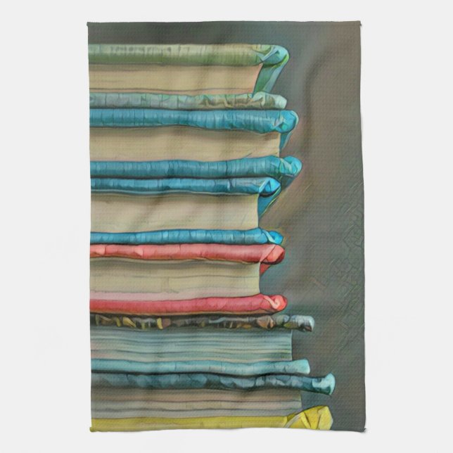 Book lover gift tea towel (Vertical)