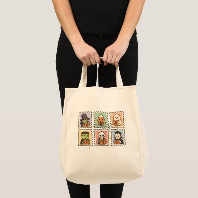Book Lover Halloween Tote Bag (Front (Product))