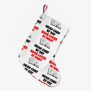 Book Lover Head Chef Small Christmas Stocking
