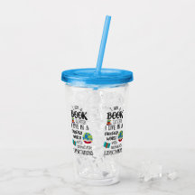 Book Lover Insulated Tumbler Cup