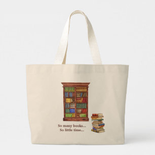 Book Lover Jumbo Tote Bag 2-Sided Design