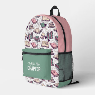 Book Lover “Just One More Chapter” Backpack